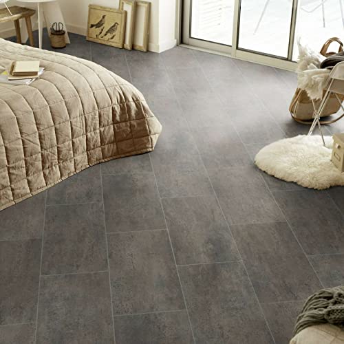 Bodenmaster PVC Bodenbelag Fliese Hellbraun Iconik 150 Melbourne Light Brown (Breite: 200 cm x Länge: 400 cm) von Tarkett