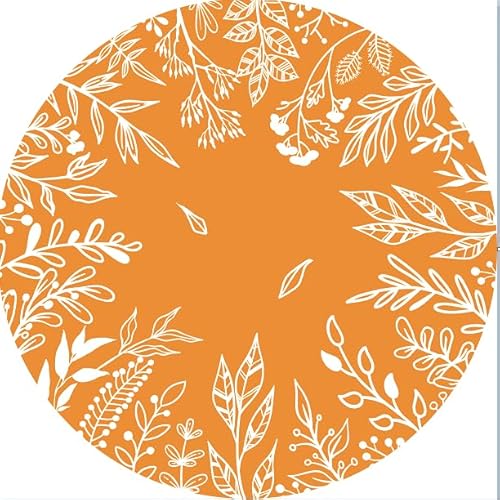 Orange Blätter Platzsets 4er Set, rund Platzsets Blätter Herbst, Ø 37 cm, Tischsets Waschbar Platzdeckchen Dekoration Küche, Restaurant, Bauernhaus, Urlaub, Party Orange Blätter Platzsets 4er Set, rund Platzsets Blätter Herbst, Ø 37 cm, Tischsets Waschbar Platzdeckchen Dekoration Küche, Restaurant, Bauernhaus, Urlaub, Party von Tarklanda