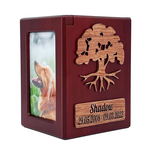 Tarngod Benutzerdefinierter Name und Datum, gravieren Sie Ihren Segentext, benutzerdefinierte Urne, Haustierurne für Hunde und Katzen, Souvenir-Holzbox. Tarngod Benutzerdefinierter Name und Datum, gravieren Sie Ihren Segentext, benutzerdefinierte Urne, Haustierurne für Hunde und Katzen, Souvenir-Holzbox. von Tarngod