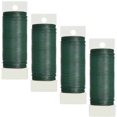 4 Rollen 38M Blumendraht Rostfrei, 0.7mm Wickeldraht Bindedraht Basteldraht Grün, Gartendraht Floristendraht zum Blumen und Pflanzen für Ihre Garten, Daheim, Büro 4 Rollen 38M Blumendraht Rostfrei, 0.7mm Wickeldraht Bindedraht Basteldraht Grün, Gartendraht Floristendraht zum Blumen und Pflanzen für Ihre Garten, Daheim, Büro von Tarocat