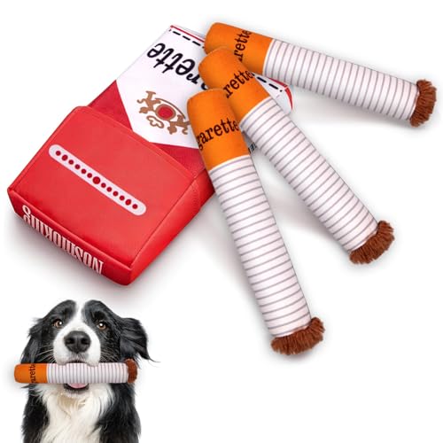 Tarqite Hundespielzeug Zigarette, Zigaretten-Förmiges Plüschtiere für Hunde, Interaktives Zigaretten Spielzeug Hund für Kleine, Mittelgroße und Gro von Tarqite