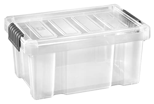 Tarrington House Aufbewahrungsbox mit Deckel, 15 x 20 x 30 cm, transparent von Tarrington House