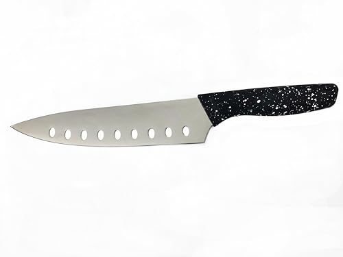 Tarrington House Chefmesser, Edelstahl/PP/TPR, 33.1 x 4 x 2.5 cm, Titanium-Finish, Klinge mit Lšchern, Rutschfester Griff, schwarz von Tarrington House