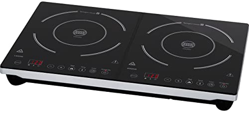 Tarrington House Doppel-Induktionskochplatte JDL-CS34D8, mit LED Display, 3400 W, 60 x 38 x 4,4 cm, schwarz Tarrington House Doppel-Induktionskochplatte JDL-CS34D8, mit LED Display, 3400 W, 60 x 38 x 4,4 cm, schwarz von Tarrington House
