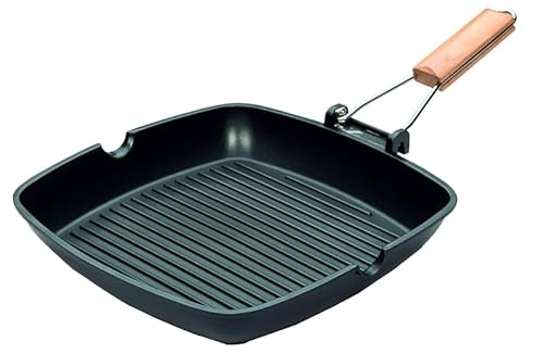 Tarrington House Grillpfanne, Aluguss, 28 x 28 cm, 2-Fach Dupont Antihaftbeschichtung, InduktionsfŠhig, Backofenfest von Tarrington House