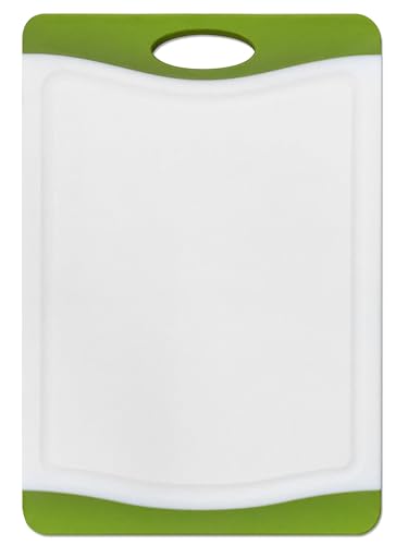 Tarrington House Schneidebrett, Kunststoff, rutschfeste Kanten, weiß/grün (M) von Tarrington House