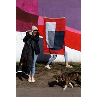 Rot | Handgewebter Baumwollteppich Wandteppich Wandtextilien Weberei Recycelter Moderner Kelim Tartaruga von TartarugaStudio