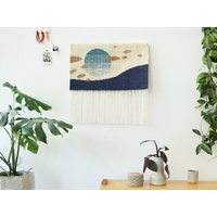 Wollkelim Sonne #99 | Handgewebter Wollteppich Wandtextilien Weberei Natur Gefärbt Pflanzengefärbt Moderner Kelim Wandteppich Tartaruga von TartarugaStudio