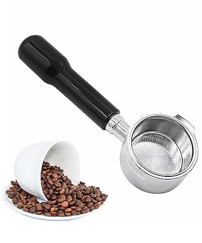 51 mm bodenloser Siebträger für Delonghi ECP3420/EC155/BCO430/EC260,51 mm Siebträger 2 Ohren Ersatzteile mit Filterkorb für Delonghi Espressomaschine von Taruimoo
