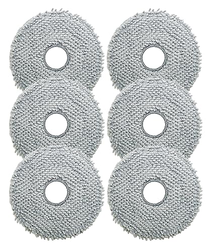 Wischmopp-Pads, kompatibel mit Roborock Q Revo Roboter-Staubsauger, vakuumdrehbar, waschbar, Ersatz-Mopp-Pads, 6 Stück von Taruimoo