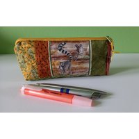 stiftetasche Mit Lemuren, Federtäschchen, Mäppchen, Universaltäschchen von TaschenundmehrKunst