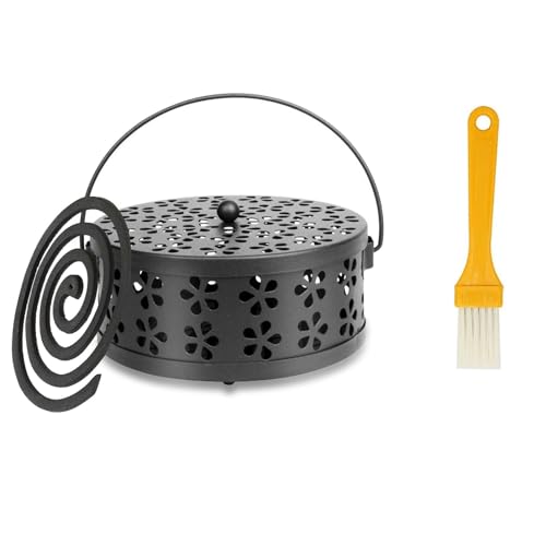 Mückenspirale Halter, Halter für Moskitospiralen, Anti Mückenspirale Box, Mosquito Coil Halter, Moskito Spulenhalter, Tragbar Metallisch Moskito Spulenhalter für Wohnzimmer Schlafzimmer Außenbereich von Tashce