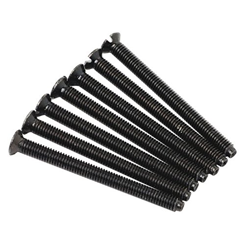 taskar 40 mm Black nickel Flat Head Schrauben für Teller flach Steckdosen (10 Pack) M3.5 von Taskar