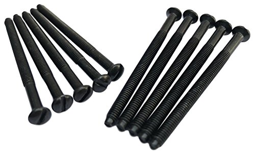 taskar 50 mm schwarz nickel Steckdose Schrauben (10 Pack) M3.5 von Taskar