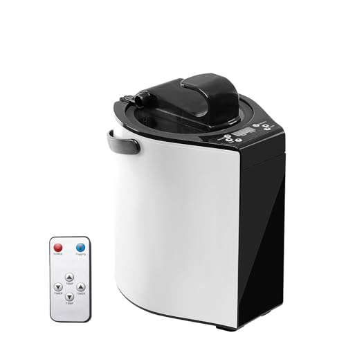 Sauna Dampfmaschine, Tragbare 3L mit LCD-Anzeige und Fernbedienung, Kräuterbehälter, Timer & Temperaturregelung, Nebel-Licht, Automatische Abschaltung, Heim-Sauna Spa-System von Tasofac