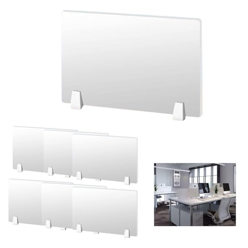 Tasofac 6 Stück Schreibtisch Sichtschutz, 60x40 cm PVC Desktop Sichtschutz, Büro Tischtrennwand, Prüfungs- & Exam Desk Divider, Leicht & Einfache Montage Tasofac 6 Stück Schreibtisch Sichtschutz, 60x40 cm PVC Desktop Sichtschutz, Büro Tischtrennwand, Prüfungs- & Exam Desk Divider, Leicht & Einfache Montage von Tasofac