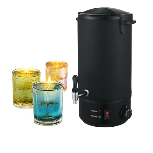 8L Wachsschmelzer, Wachsschmelzgerät für Kerzen, Elektrischer Kerzenwachsschmelzer, Temperaturregelung für Paraffin, Soja, Bienen- & Kokoswachs, DIY Kerzenwachsschmelzer mit Sicherheitsfunktion 8L Wachsschmelzer, Wachsschmelzgerät für Kerzen, Elektrischer Kerzenwachsschmelzer, Temperaturregelung für Paraffin, Soja, Bienen- & Kokoswachs, DIY Kerzenwachsschmelzer mit Sicherheitsfunktion von Tasofac
