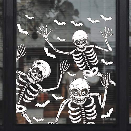 Taspire Halloween Fensteraufkleber Wiederverwendbar, Halloween Fensterdekorationen, Halloween Fensteraufkleber für Halloween Dekoration von Taspire