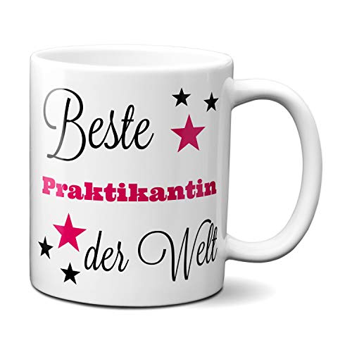 Beste Praktikantin der Welt - Tasse mit Spruch/Kollegin/Arbeit/Geschenk-Idee/Büro von TassenKing