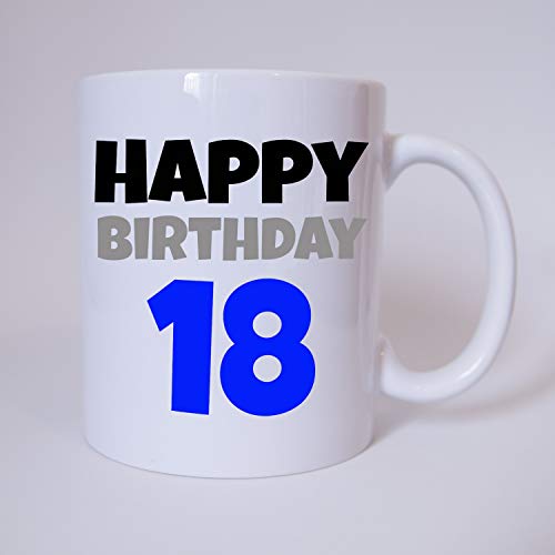 Happy Birthday 18 - Tasse - Kaffeetasse - Tasse mit Spruch von TassenKing