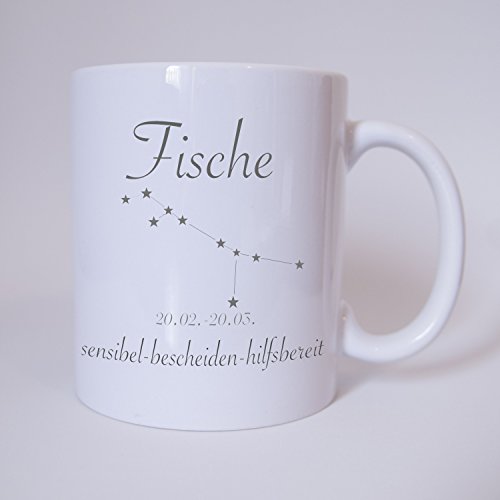 Sternzeichen Fische - Tasse - Kaffeetasse - Tasse mit Spruch von TassenKing