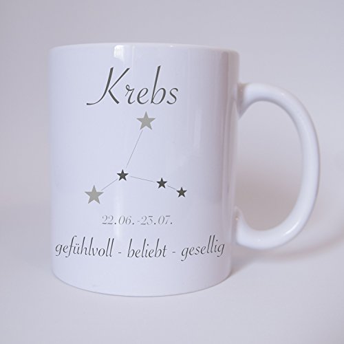 Sternzeichen Krebs - Tasse - Kaffeetasse - Tasse mit Spruch von TassenKing