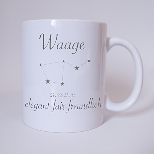Sternzeichen Waage - Tasse - Kaffeetasse - Tasse mit Spruch von TassenKing
