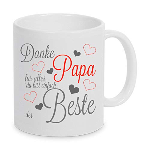 TassenKing(TM - Danke Papa, du bist einfach der Beste - Tasse - Kaffeetasse - Tasse mit Spruch von TassenKing