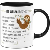 Faultier Tasse - Ich Wünsche Dir Was von Tassenbrennerei