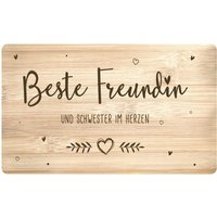 Frühstücksbrettchen - Beste Freundin Und Schwester Im Herzen von Tassenbrennerei