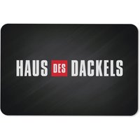 Fußmatte - Haus Des Dackels von Tassenbrennerei