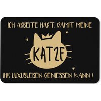 Fußmatte - Katze Luxusleben von Tassenbrennerei