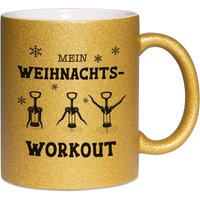 Glitzertasse Mit Spruch Mein Weihnachtsworkout - Kaffeetasse Lustig Weihnachtstasse Als Geschenk Für Weihnachten Glitzertasse Mit Spruch Mein Weihnachtsworkout - Kaffeetasse Lustig Weihnachtstasse Als Geschenk Für Weihnachten von Tassenbrennerei