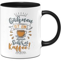 Kaffeetasse - Gähnen Ist Ein Stummer Schrei Nach Kaffee von Tassenbrennerei