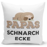 Kissen - Faultier Papas Schnarchecke Kissen - Faultier Papas Schnarchecke von Tassenbrennerei