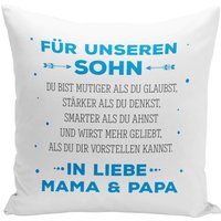 Kissen - Für Unseren Sohn von Tassenbrennerei