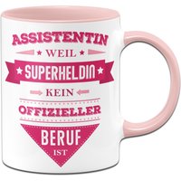 Tasse - Assistentin, Weil Superheldin Kein Offizieller Beruf Ist von Tassenbrennerei