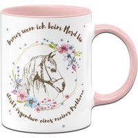 Tasse - Immer Wenn Ich Beim Pferd Bin Stirbt Irgendwo Eines Meiner Probleme von Tassenbrennerei