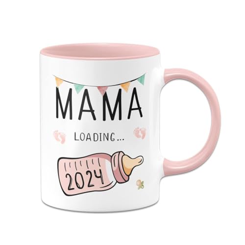 Tassenbrennerei Tasse Mama loading 2024 - Schwangerschaft verkünden - Geschenk für werdende Mütter - Ich bin Schwanger (Mama 2024) von Tassenbrennerei