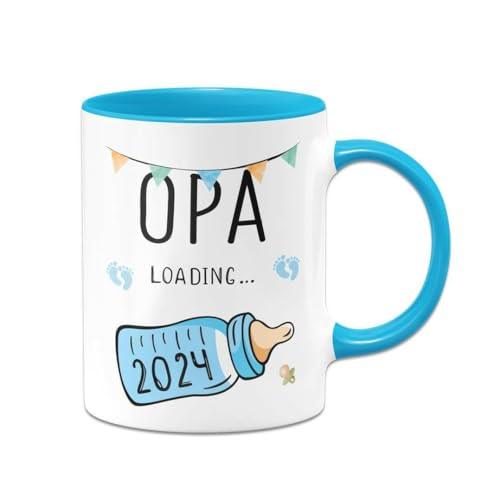 Tassenbrennerei Tasse Opa loading 2024 - Schwangerschaft verkünden Geschenk für werdenden Großvater - Du wirst Opa - Schwanger (Opa 2024) von Tassenbrennerei