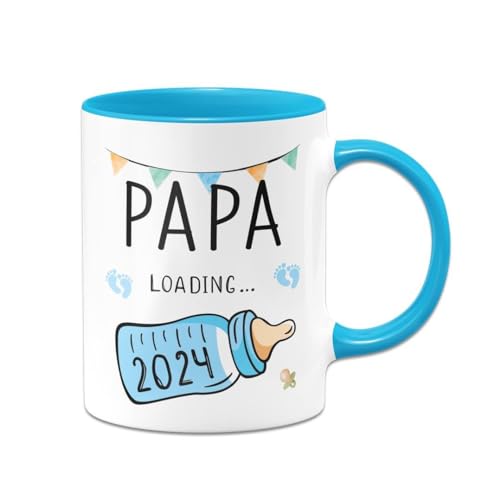 Tassenbrennerei Tasse Papa loading 2024 - Schwangerschaft verkünden Geschenk für werdenden Vater - Du wirst Papa (Papa 2024) von Tassenbrennerei