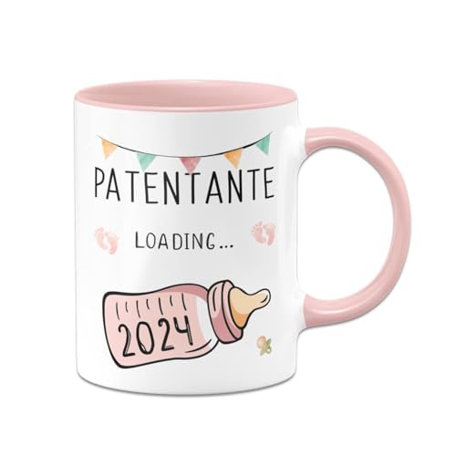 Tassenbrennerei Tasse Patentante loading 2024 - Schwangerschaft verkünden Geschenk für werdende Tante - Willst Du Patentante werden? (Patentante 2024) von Tassenbrennerei