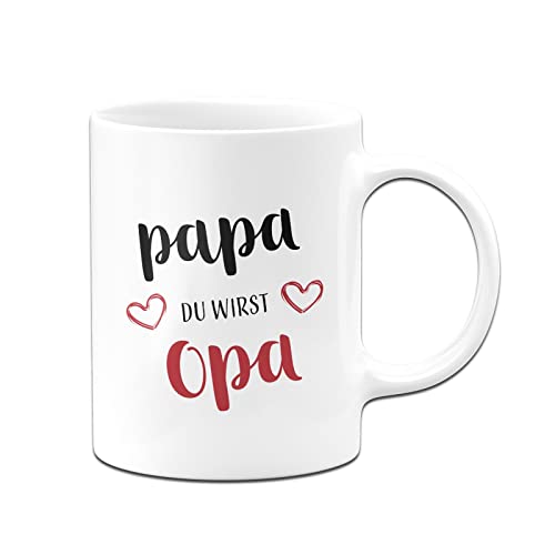 Tassenbrennerei Tasse mit Papa du wirst Opa - Geschenk für werdenden Opa zur verkünduing der Schwangerschaft (Opa) von Tassenbrennerei