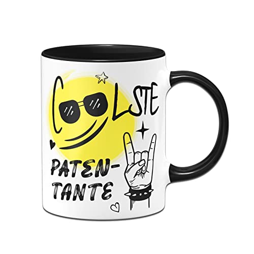 Tassenbrennerei Tasse mit Spruch Coolste Patentane - Kaffeetasse lustig als Geschenk (Patentante) von Tassenbrennerei