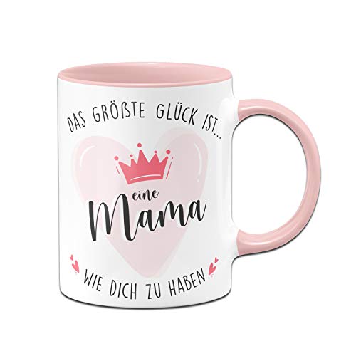 Tassenbrennerei Tasse mit Spruch Glück ist eine Mama wie Dich zu haben - Geschenk für Mutter - Kaffeetasse spülmaschinenfest von Tassenbrennerei