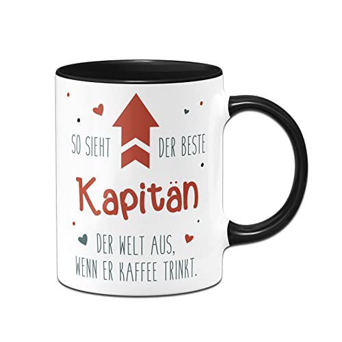 Tassenbrennerei Tasse mit Spruch - So sieht der beste Kapitän der Welt aus, wenn er Kaffee trinkt - Kaffeetasse lustig als Geschenk für Kollegen, Kollegin (Kapitän) von Tassenbrennerei