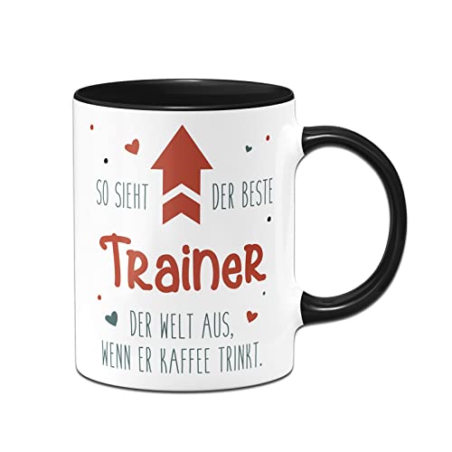 Tassenbrennerei Tasse mit Spruch - So sieht der beste Trainer der Welt aus, wenn er Kaffee trinkt - Kaffeetasse lustig als Geschenk (Trainer) von Tassenbrennerei