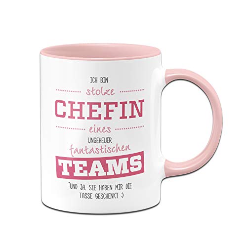 Tassenbrennerei Tasse mit Spruch Stolze Chefin eines fantastischen Teams - lustige Geschenke für Chefin - Chef Kaffeetasse Tassenbrennerei Tasse mit Spruch Stolze Chefin eines fantastischen Teams - lustige Geschenke für Chefin - Chef Kaffeetasse von Tassenbrennerei