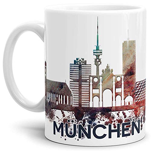 München-Tasse Skyline - Kaffeetasse/Mug/Cup - Qualität Made in Germany von Tassendruck