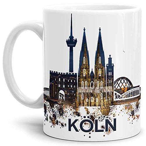 Köln-Tasse "Skyline" - Kaffeetasse/Mug/Cup - Qualität Made in Germany von Tassendruck